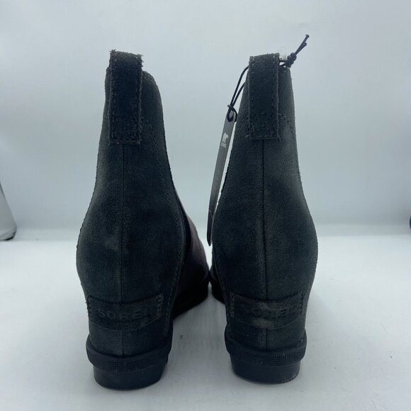 Sorel Joan of Arctic Wedge II Women’s 7 EUR 38 Chelsea Booties Purple Sage Suede - Picture 3 of 7